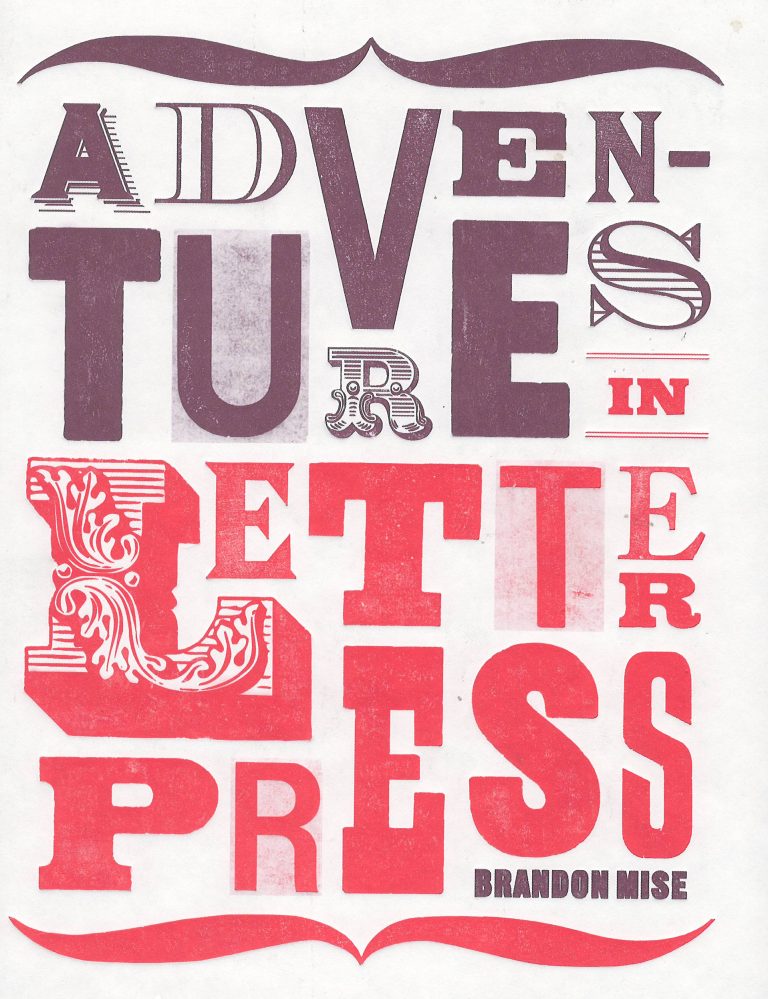 Adventures in Letterpress