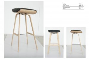 Tripod - barová stolička