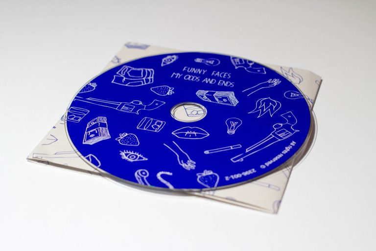 Dizajn audio CD nosiča skupiny Funny Faces - My Odds And Ends