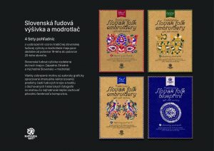 Set pohľadníc: Slovenská ľudová výšivka a modrotlač