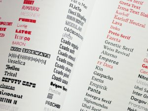 Súčasná tvorba písma na Slovensku / Dizajn textovej rodiny písma (písmo Inka)