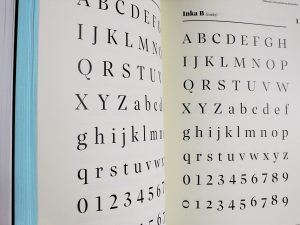 Súčasná tvorba písma na Slovensku / Dizajn textovej rodiny písma (písmo Inka)