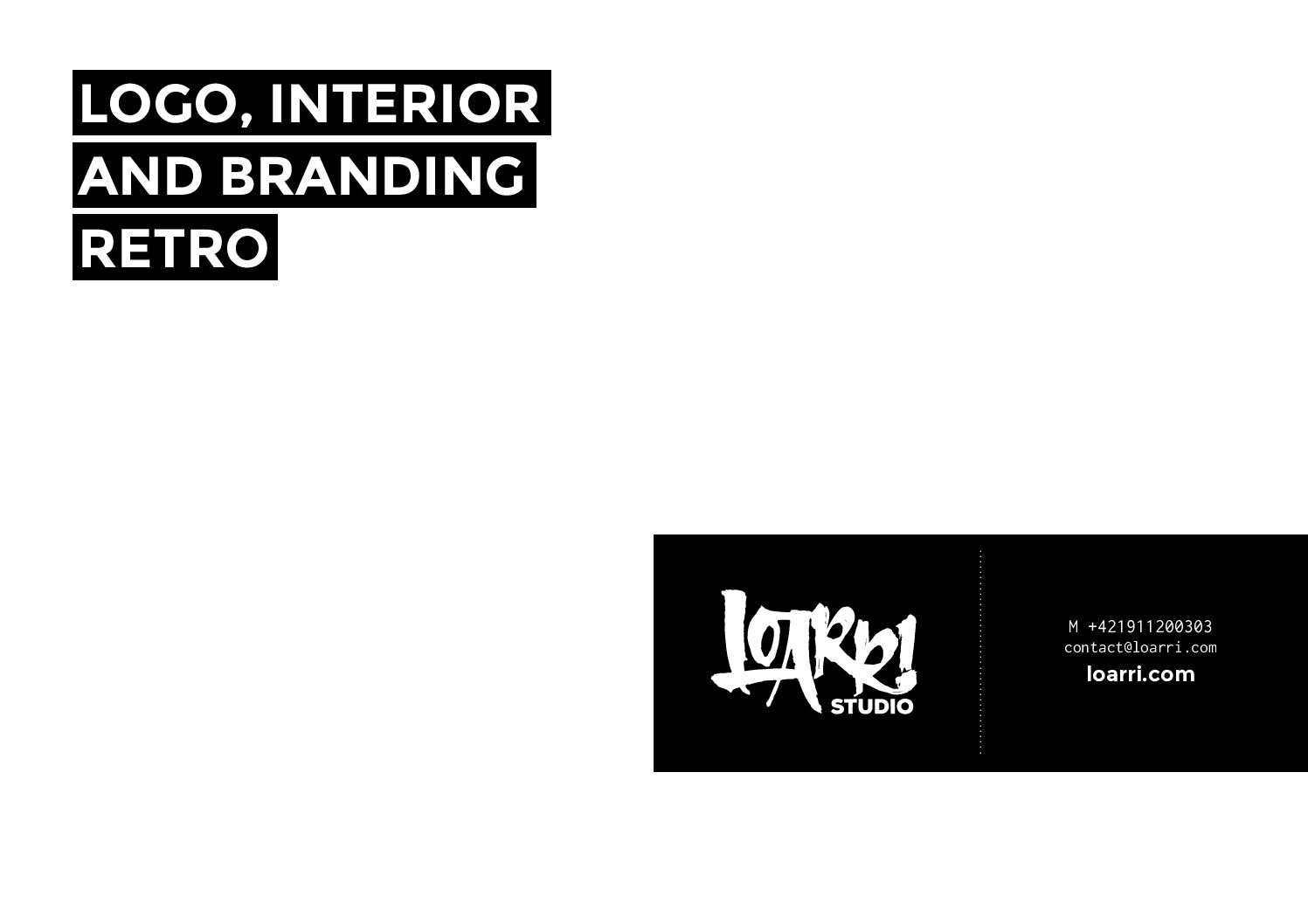 Logo, branding a interiér - Retro Café & Bar