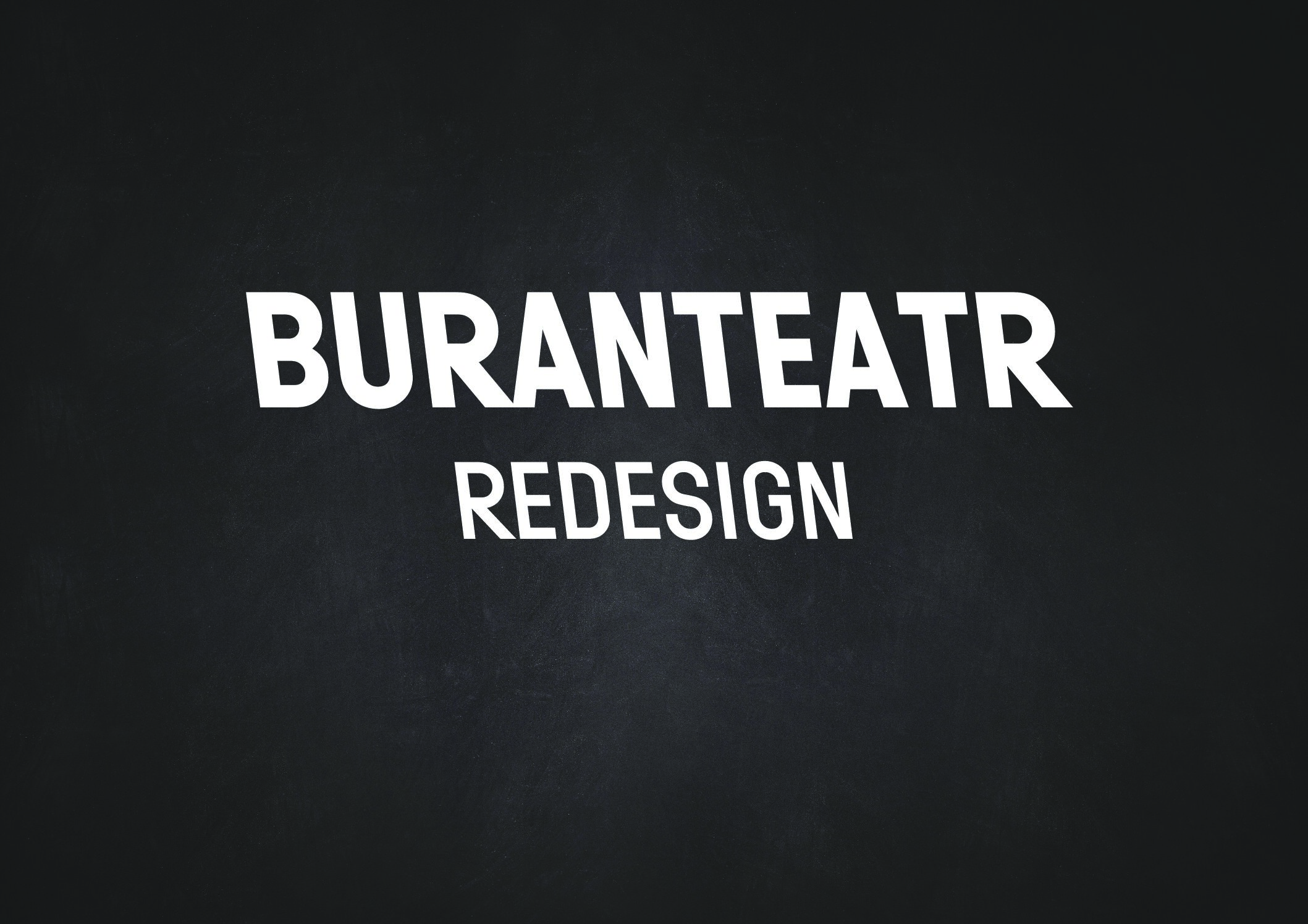 Redesign vizuálu pre divadlo BuranTeatr