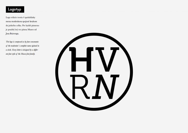 Vizuálna identita relácie "Večera s Havranom" pre RTVS