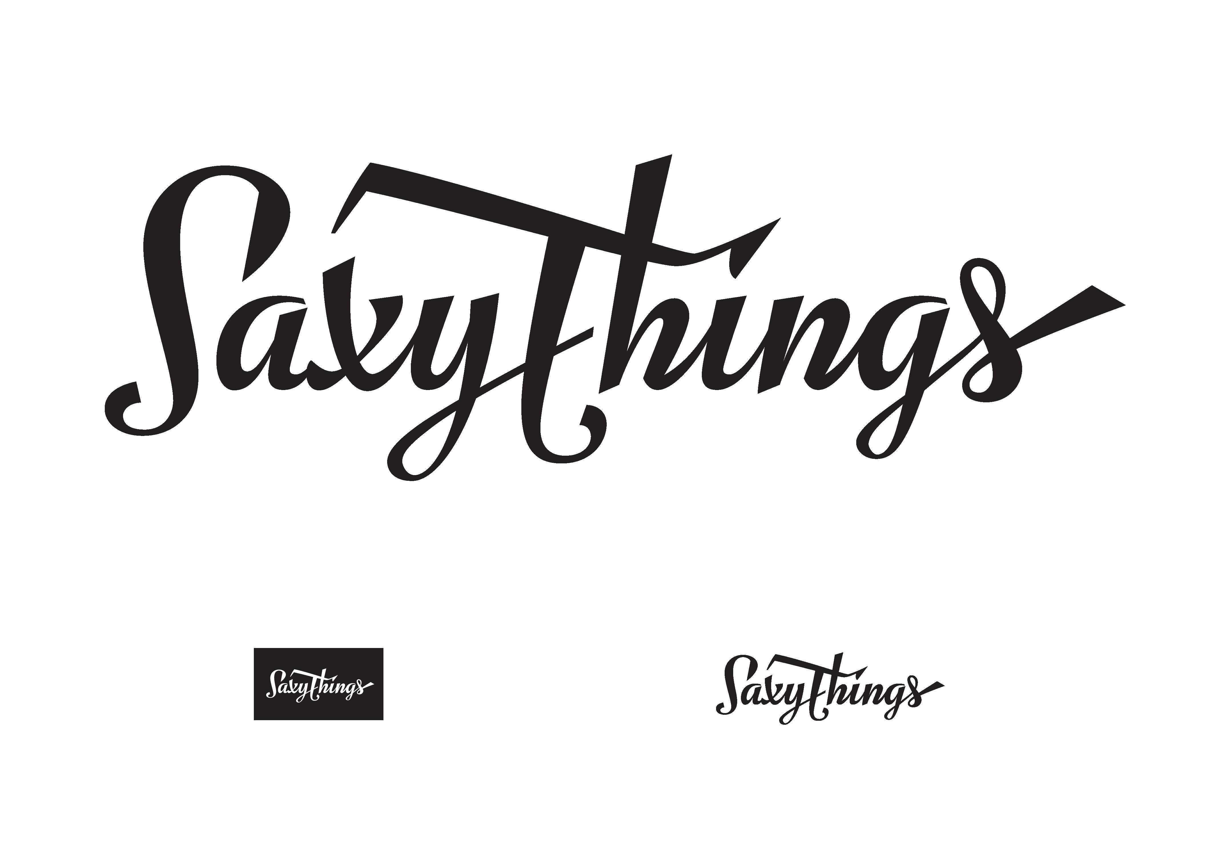 SaxyThings lettering