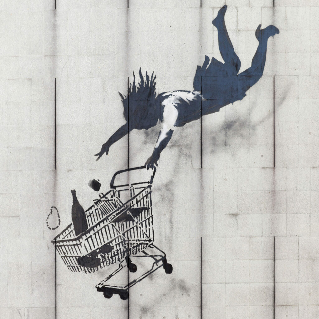 Shop until you drop / Design Activism. Autor: Banksy