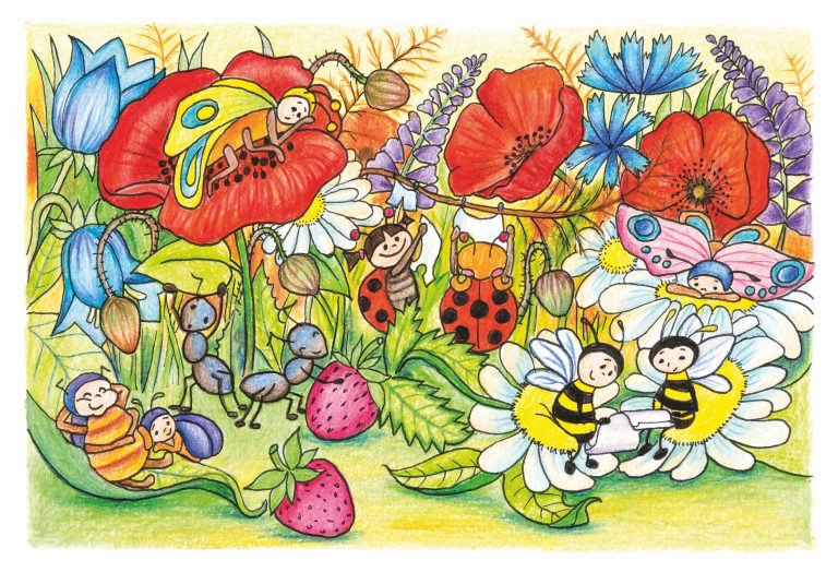 Ilustrácie v detskej knihe: "Lemi a Mimi hľadajú mamu"