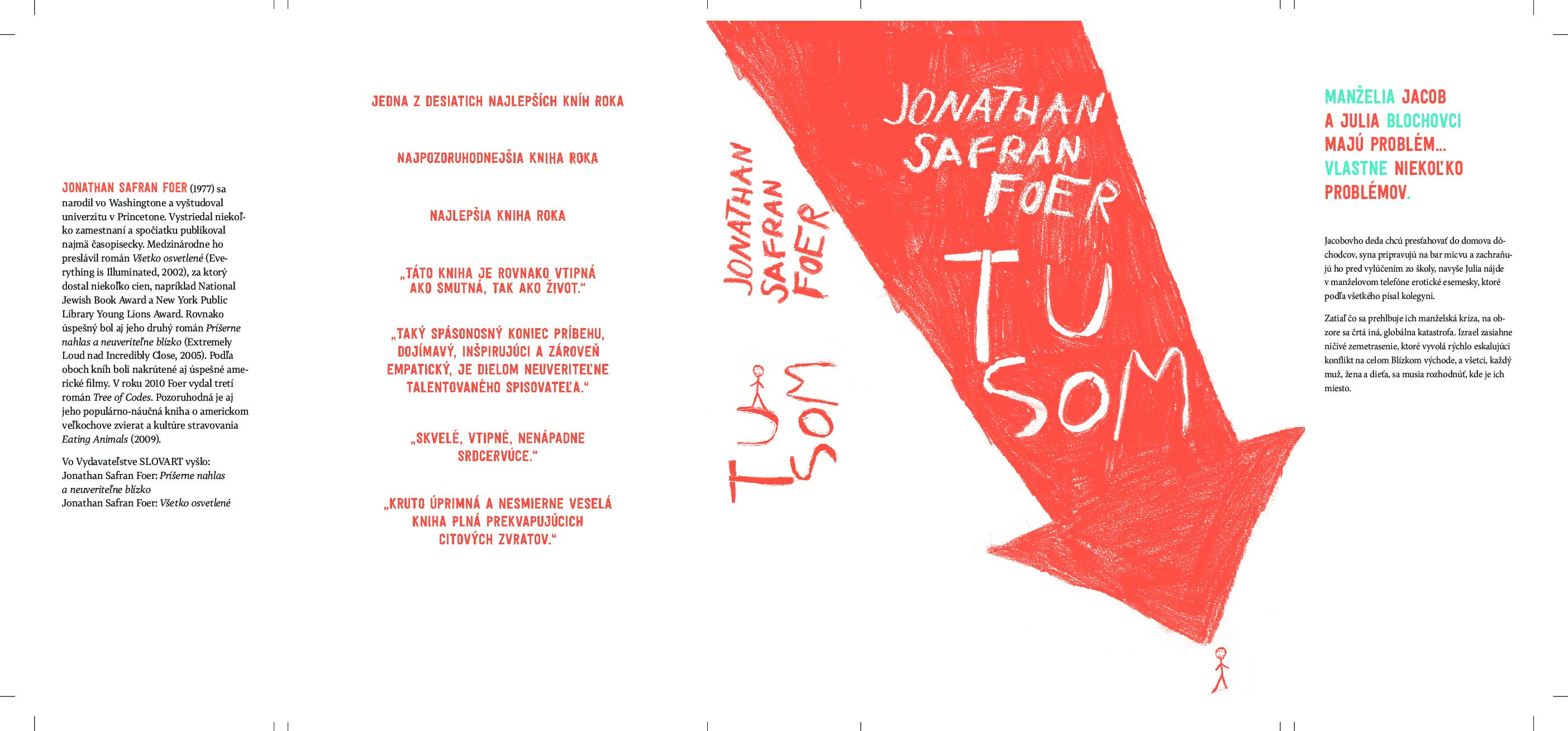Jonathan Safran Foer, Tu som - knižná obálka