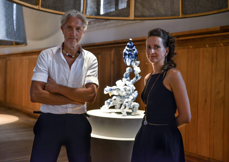 Marcel Wanders a Wilma Plaisier: One minute vase, Creativity and Craftsmanship, Homo Faber 2018. Foto Lola Moser