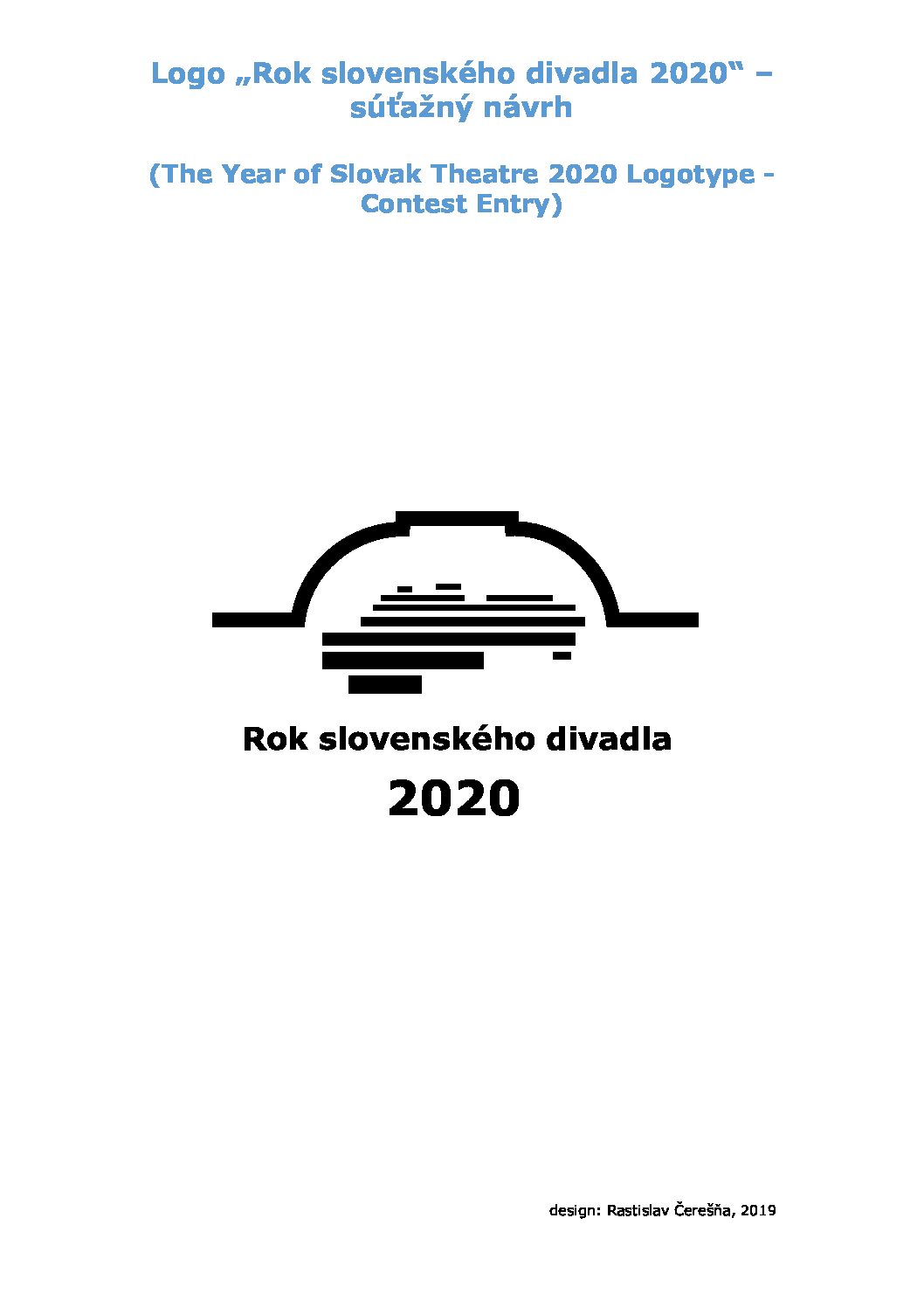 Logo „Rok slovenského divadla 2020“ – súťažný návrh