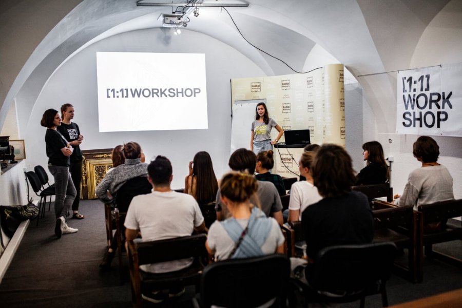 Workshop v Moravanoch nad Váhom, 2019 – záznam procesu.
Foto: Katarína Janíčková, archív Woven