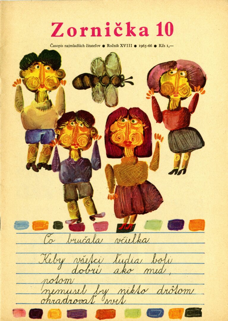 Ilustrácia; Tlačený časopis Zornička, čislo 10, rok 1965-66