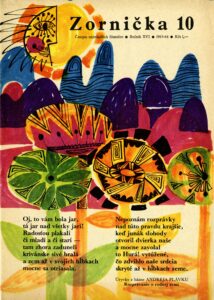 Ilustrácia; Tlačený časopis Zornička, čislo 10, rok 1963-64