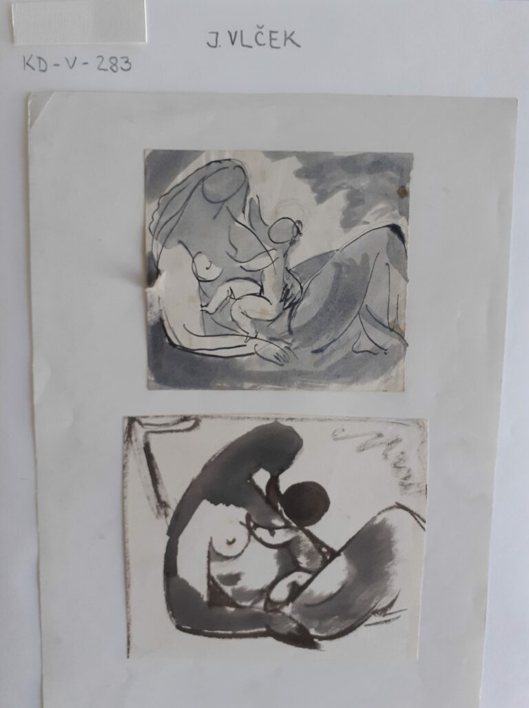 Voľné umenie; Skice ženy s dieťaťom