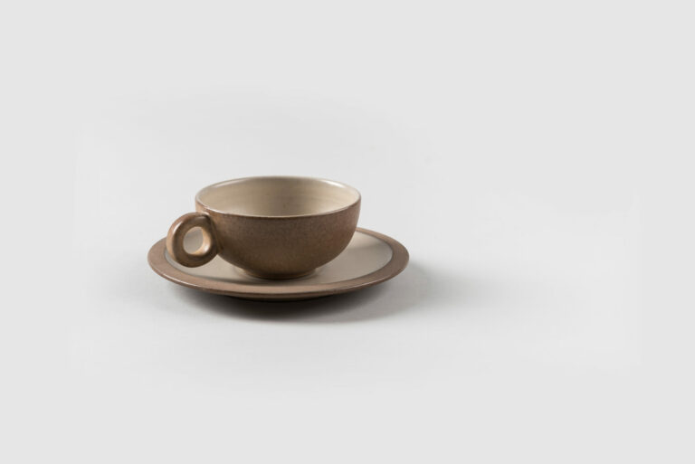 Súprava na malé pohostenie - šálka na čaj s uškom s podšálkou