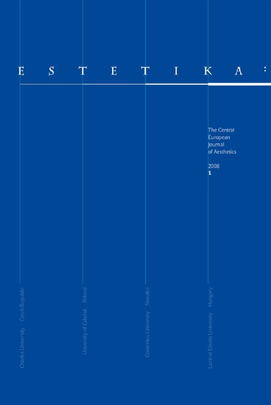Obálka časopisu Estetika, Slovenské pedagogické nakladateľstvo, 1986.