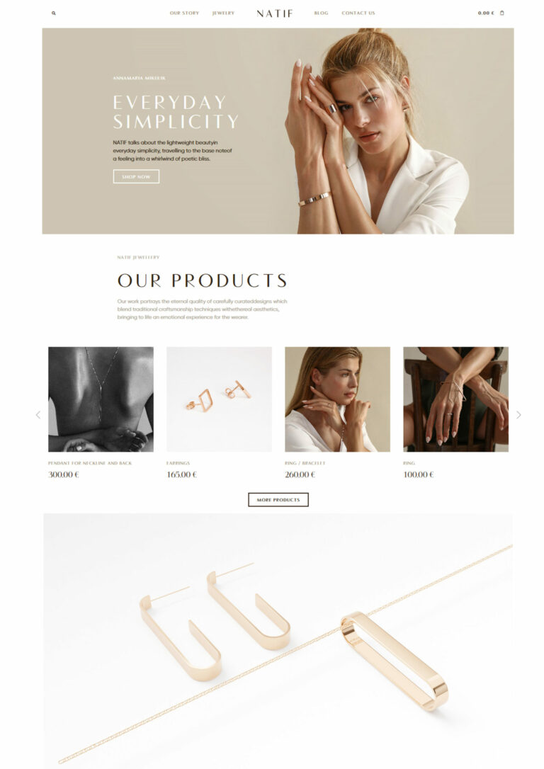 NATIF – kolekcia minimalistických udržateľných šperkov