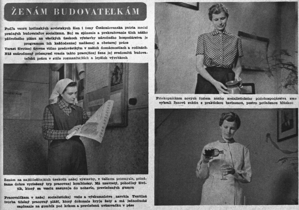Ženám budovateľkám.  Slovenka, roč. VII, 4/1954, s. 10