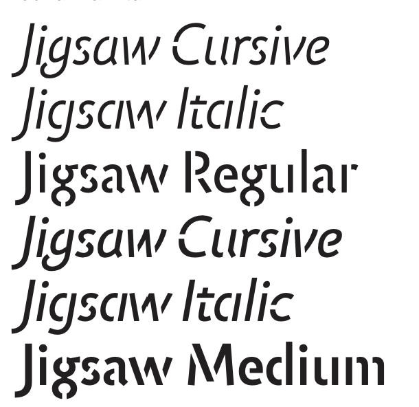 Jigsaw písmo