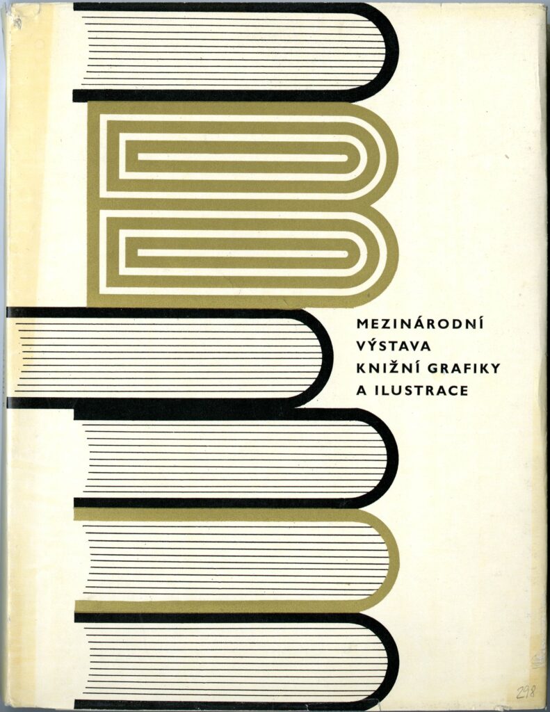 Jan Rajlich st.: Obálka katalógu Bienále úžitkovej grafiky Brno 1966 - Medzinárodná výstava ilustrácie a knižnej grafiky