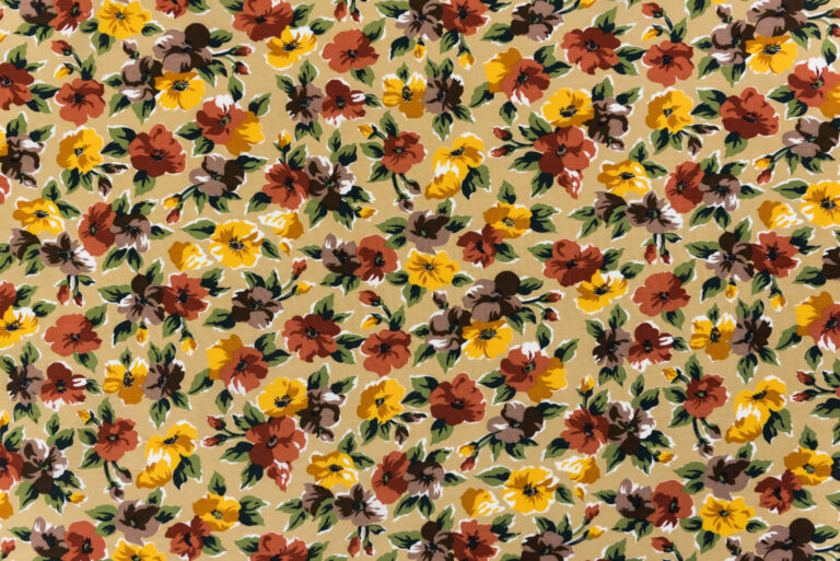 Textilná metráž – kvety
