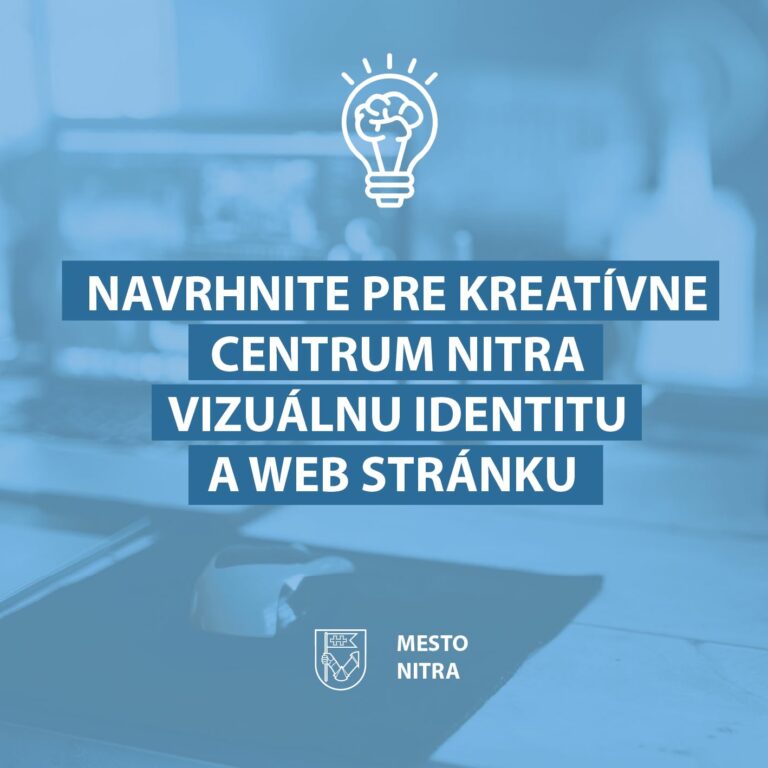 Návrh vizuálnej identity a web stránky pre Kreatívne centrum Nitra