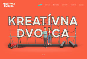Web stránka reklamnej agentúry Kreatívna Dvojica