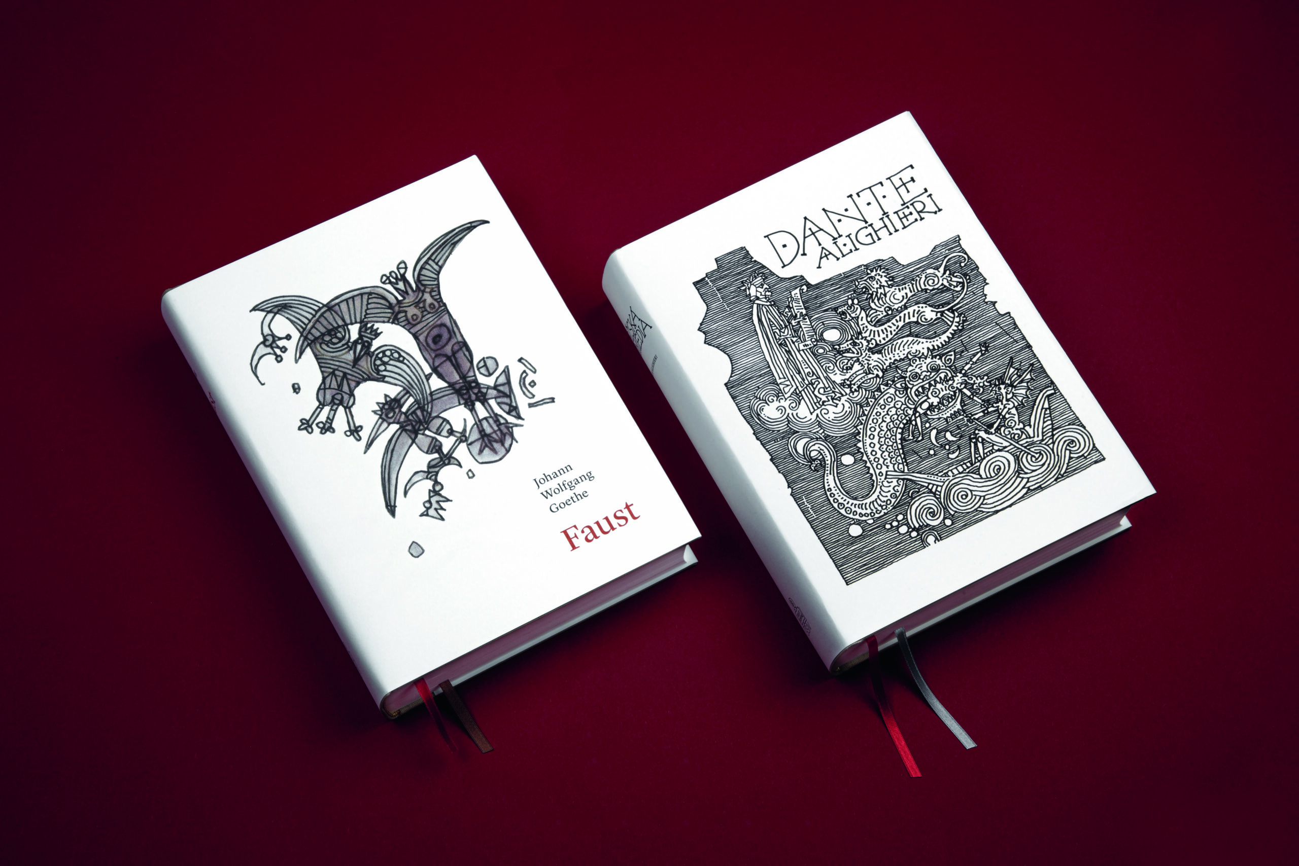 Dizajn a typografická úprava kníh Faust, 2018 a Božská komédia, vydavateľstvo Spolok svätého Vojtecha, 2019.