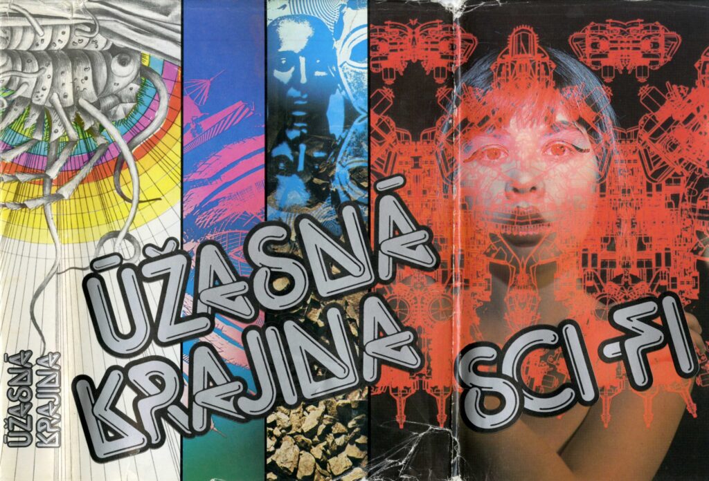 Prebaly a vstupné strany do sci-fi
kníh, Smena, 1985 a 1986.