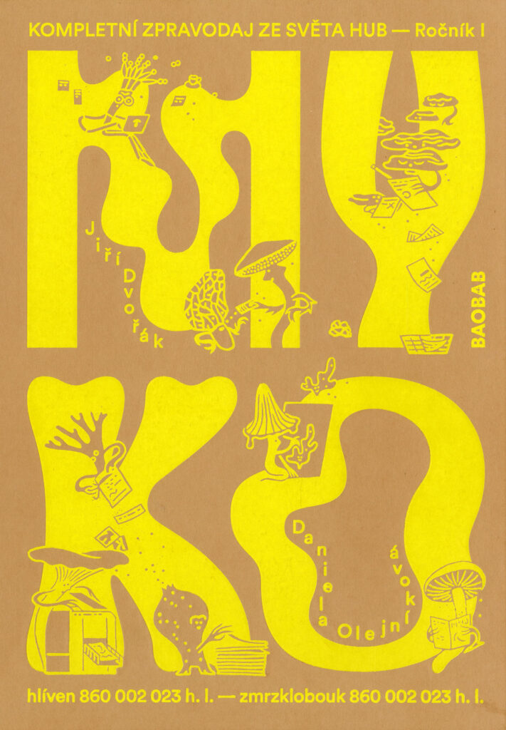 Myko, obálka knihy. Napísal Jiří Dvořák,  ilustrácie Daniela Olejníková, dizajn Palo Bálik, vydavateľ: Baobab, 2023. Foto archív G. O. 