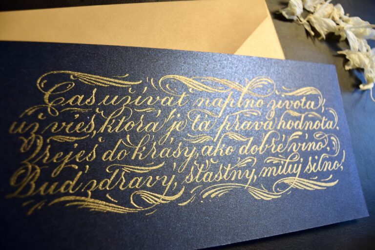 Kaligrafické priania