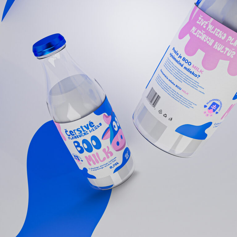 Boo Milk obalový dizajn - Koncept