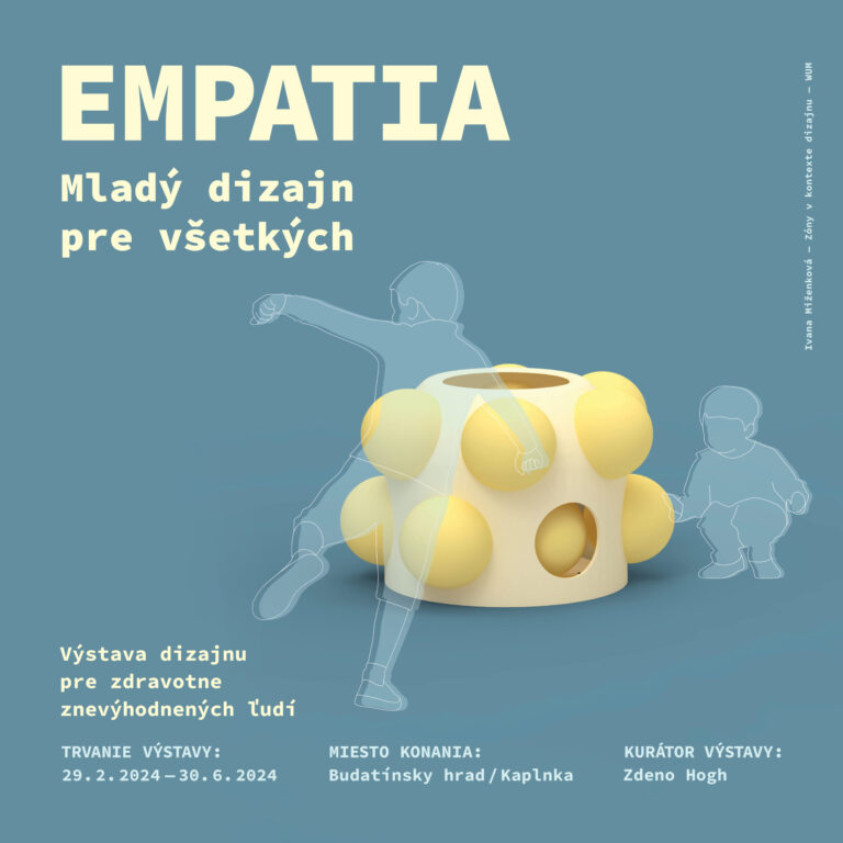 Vizuál pre výstavu „Empatia. Mladý dizajn pre všetkých“