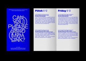 Vizuálna identita pre konferenciu: Can You Please Send Me a Link?