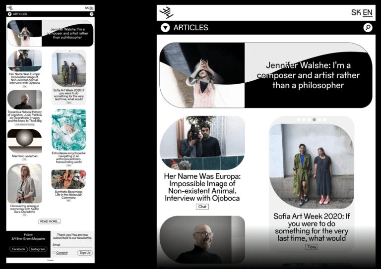 Webová stránka pre médium 3/4