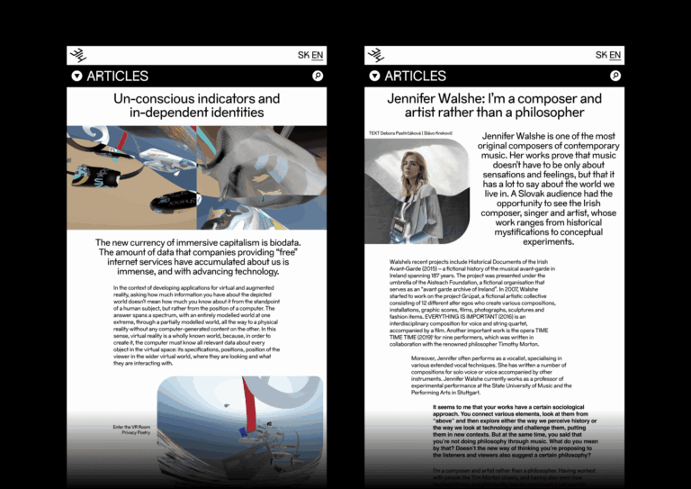 Webová stránka pre médium 3/4