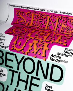 Vizuál podujatia Sensorium Beyond the Sound 2023