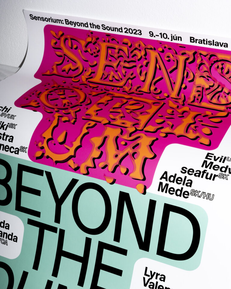 Vizuál podujatia Sensorium Beyond the Sound 2023