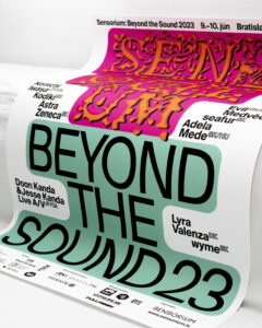 Vizuál podujatia Sensorium Beyond the Sound 2023