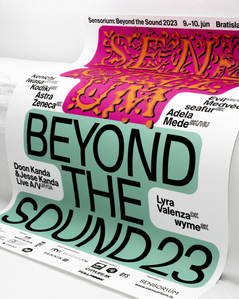 Vizuál podujatia Sensorium Beyond the Sound 2023