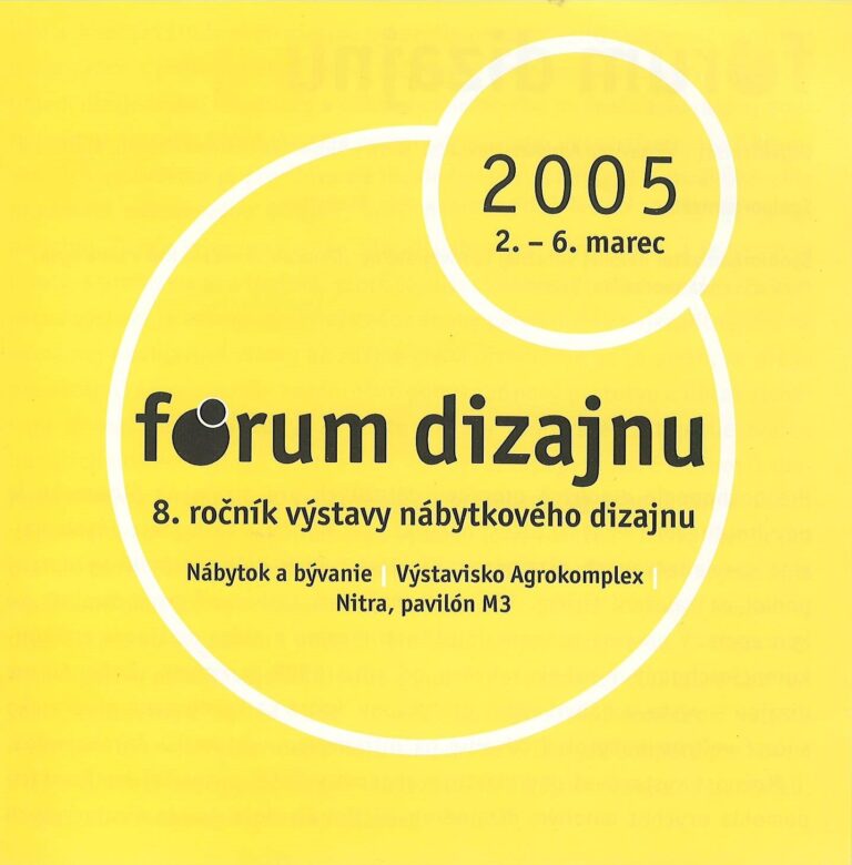 Fórum dizajnu 2005 – 8. ročník výstavy nábytkového dizajnu