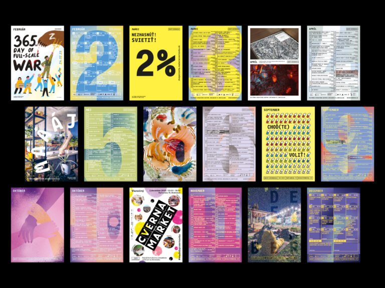 Mesačné programové plagáty/letáky 2023
