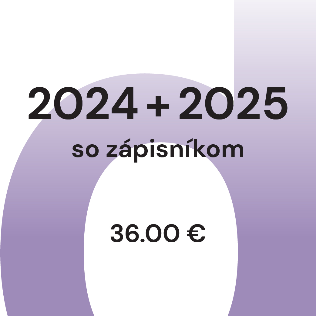 Predplatné Designum na rok 2025* (darčeková poukážka na stiahnutie) + Všetky čísla jubilejného Designum 2024 so zápisníkom*  € 36.00