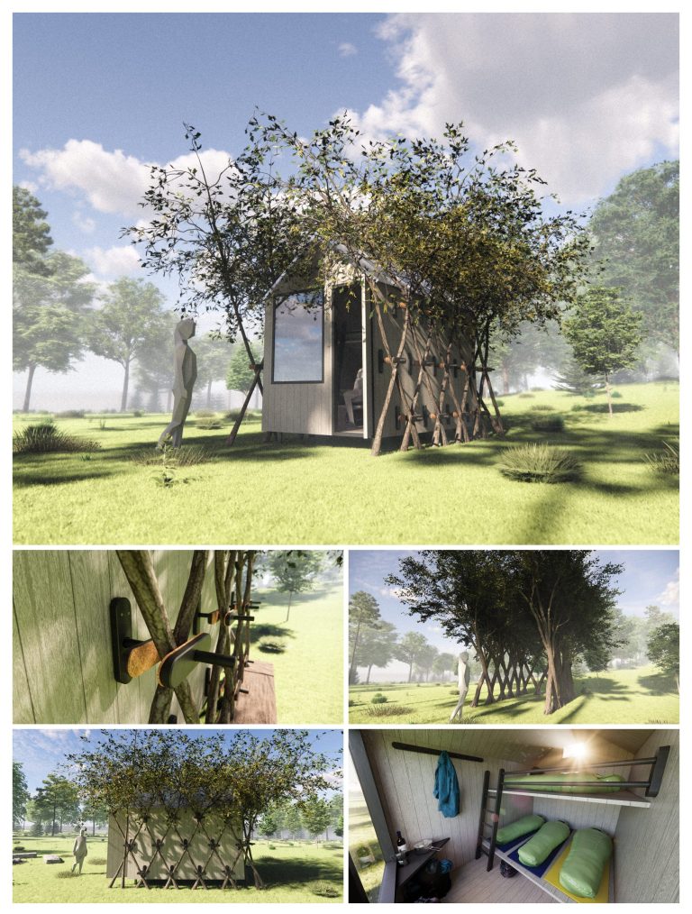 Arbofix – systém fixace stromů, živá útulna