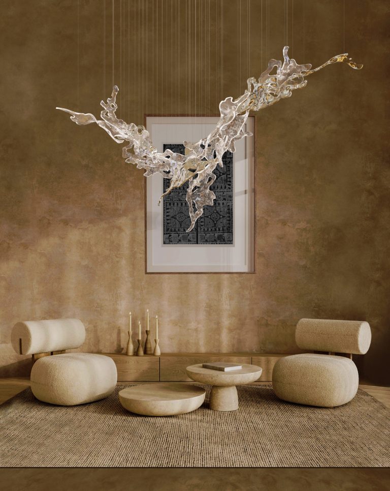 Splash - Svetelná Inštalácia z taveného skla