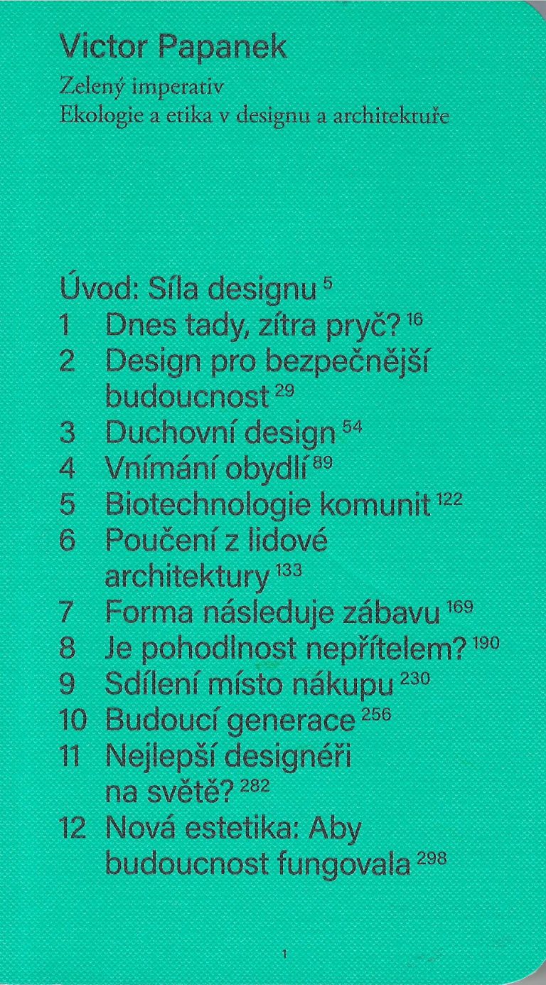 Zelený imperativ – ekologie a etika v designu a architektuře